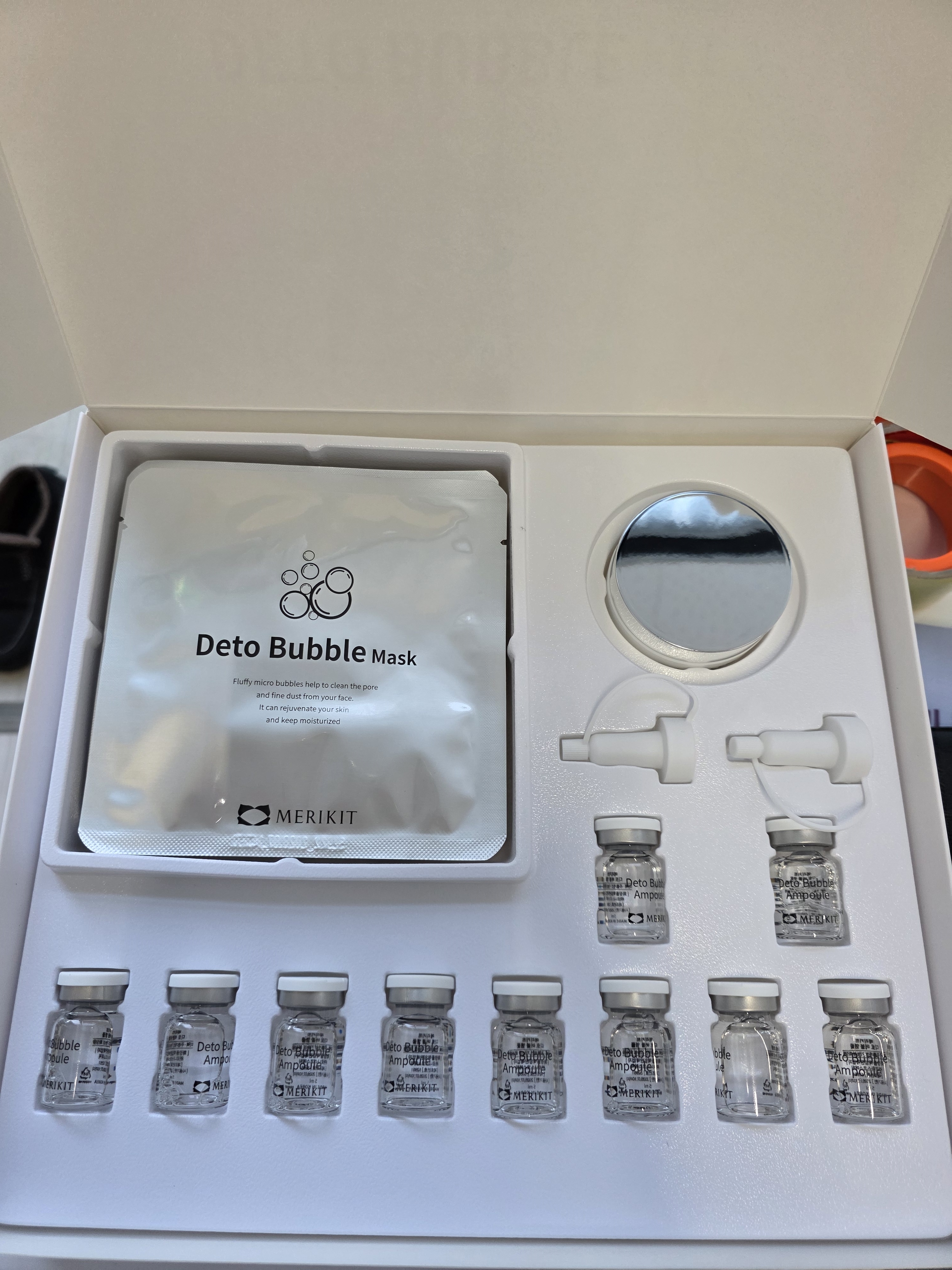 DETO BUBBLE KIT 10回分, 角質の整理, 毛穴の縮小, ツヤの改善