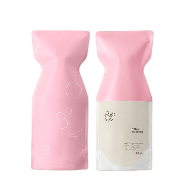 Re: ナチュラル シャンプー 600mL + トリートメント 600g エコパック セット