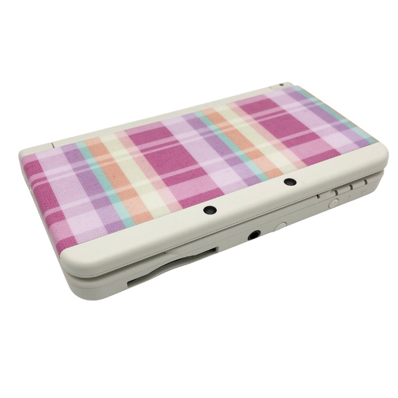 中古 New ニンテンドー3DS きせかえプレートパック　マドラスチェック マドラスチェック