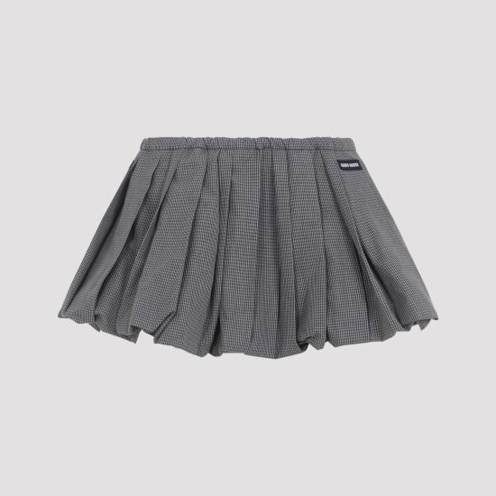 MIU MIU Women Mini Skirts MG2723SOOO 19OS F0031 GRIGIO