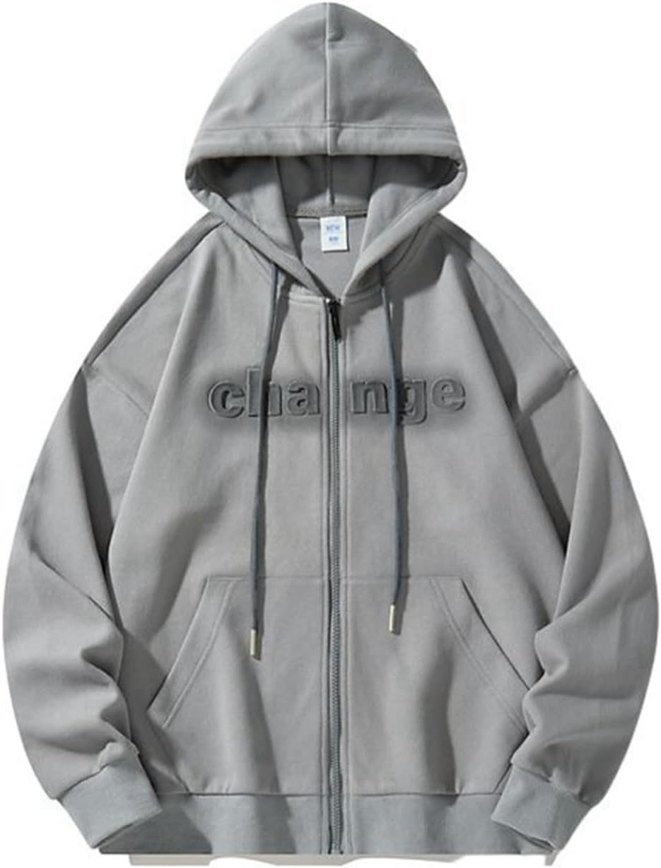 カーディガン メンズ トレーナー 大きいサイズ 英字 スウェット パーカー 前開き ファスナー ポケット付き 長袖 春 秋 冬服 フード カッコイイ 韓国 レトロ 吸汗速乾 軽量 トップス ユニセック