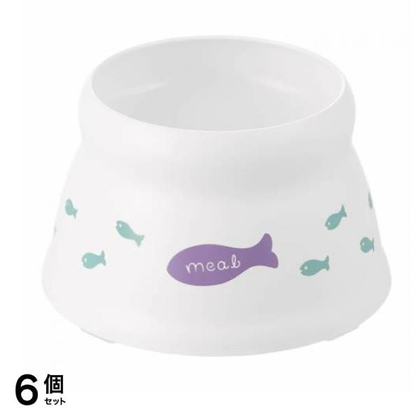 リッチェル こぼれにくい脚付キャットディッシュ S 成猫用食器 1個入 6個セット