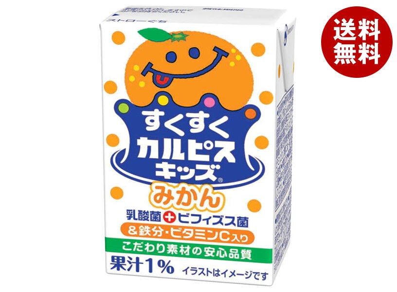 エルビー すくすくカルピスキッズ みかん 125ml紙パック＊24本入＊(2ケース)