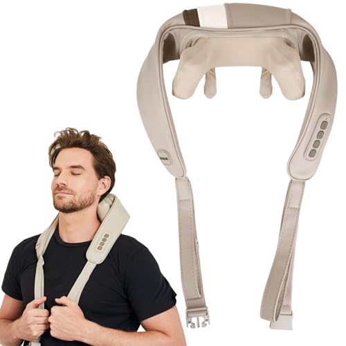 Mebak 首ケア ヒーター内蔵 コードレス 充電式 2モード切替 2段階強度 10分間オフタイマー コンパクト 簡単操作 軽量 洗える布カバー 首 肩 腰 背中 太もも 母の日 誕生日 プレゼント