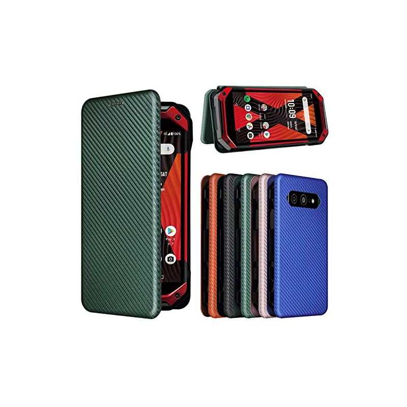 Pelanty For TORQUE 5G KYG01 ケース 手帳型 炭素繊維調 TORQUE 5G KYG01 携帯カバー TORQUE 5G au KYG01 背面ケース 軽量 薄型 財布型 カ