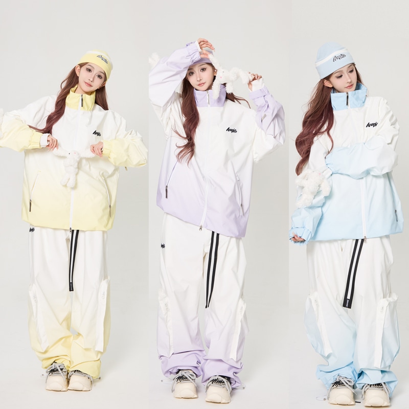 スキーウェア 2024-2025 レディース 上下セット 男女通用 スノーボードウェア アウター ジャケット パンツ