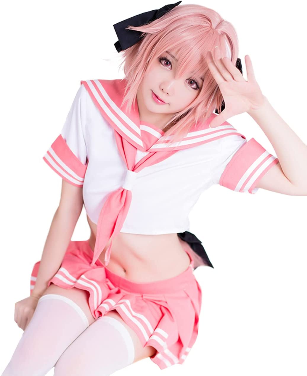 ウィッグ付き アストルフォ コスプレ FGO Fate/Apocrypha コスチューム 制服 ピン