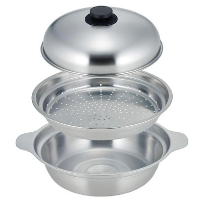 他サイト： 家庭用品 鍋 フライパン　あったか鍋 蒸し皿付き 24cm 44763 下村企販 (B)の商品画像