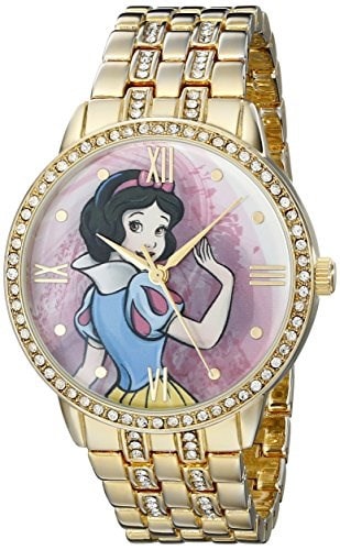 Disney Womens W001826 Snow White Analog Display Analog Quartz Gold Watch Disney Womens W001826 Snow White Analog Display Analog Quartz Gold Watch