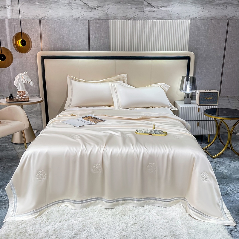 夏用軽い高級シルキーレンチングテンセル4枚合わせサマークールキルト洗える大豆繊維サマーキルトクールエアコンキルト 11,291円