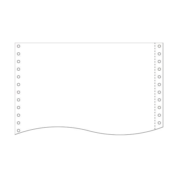 （まとめ）小林クリエイト 再生紙フォーム古紙70% 15×11インチ 白紙・1P R1511B-N 1箱(2000折) (×2セット)