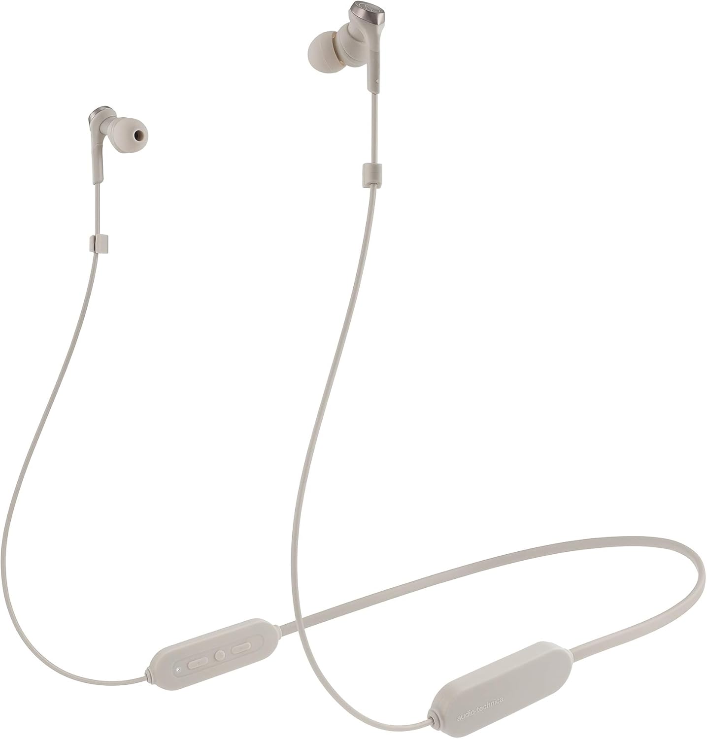 オーディオテクニカ ATH-CKS33XBT BG ワイヤレスイヤホン bluetooth 重低音 SOLID BASS防滴仕様 最大約2時間連続再生 国内 ATH-CKS33XBT BG ベージュ