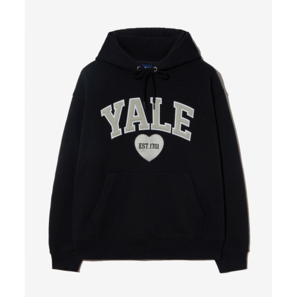 エールハートツートーンアーチパーカー_ブラック