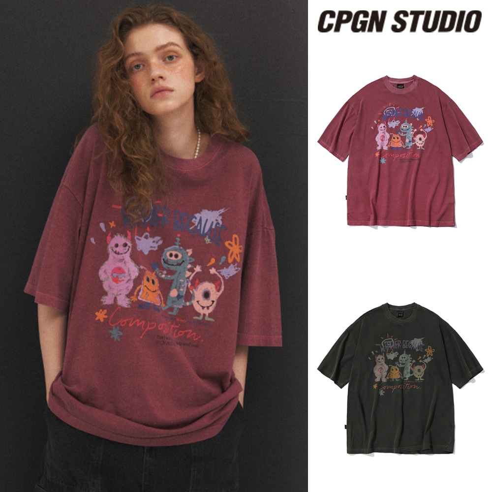 Tシャツ・カットソー CPGN STUDIO_COMPAGNO Sunset Running Pigment Short Sleeve T-s CPGN STUDIO】23SS☆ Sunset Running Pigment Short Sleeve T