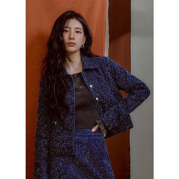YP3K2412 [SUZY] フレア袖ウォッシングリブ長袖Tシャツ
