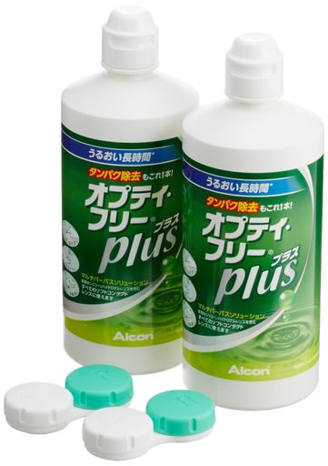 オプティフリープラス Wパック (360ML×2本入 レンズケース付)【4箱】