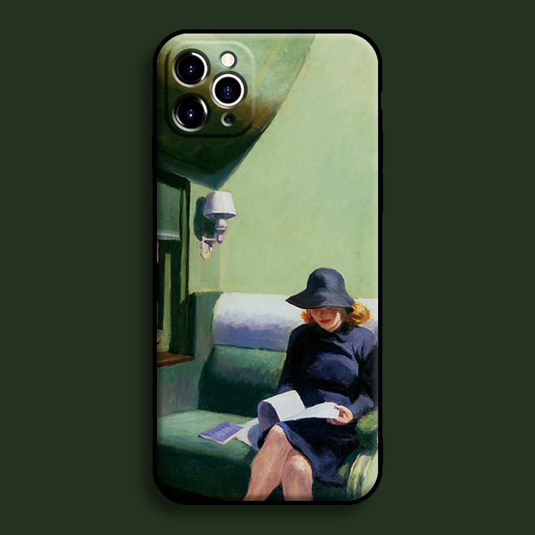 海外最新 iPhone 11 iphone12携帯電話ケースに適用ヨーロッパとアメリカのアート油絵キャリッジ読書少女 / 8plus / 6/7 / XR / Apple