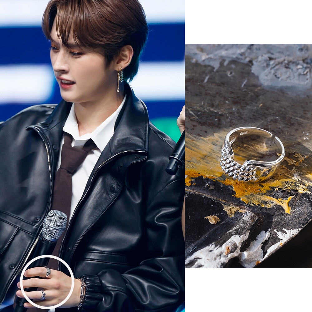 [Straykids リノ着用] 925silver プリマー指輪 freesize 韓国ファッション シルバーリング
