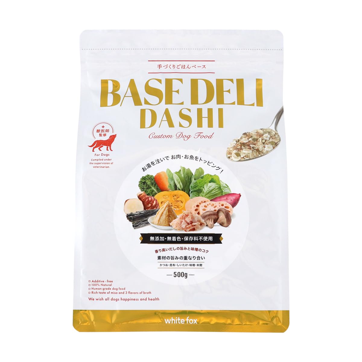 Qoo10最安値挑戦 BASE DELI DASHI 500g ホワイトフォックス