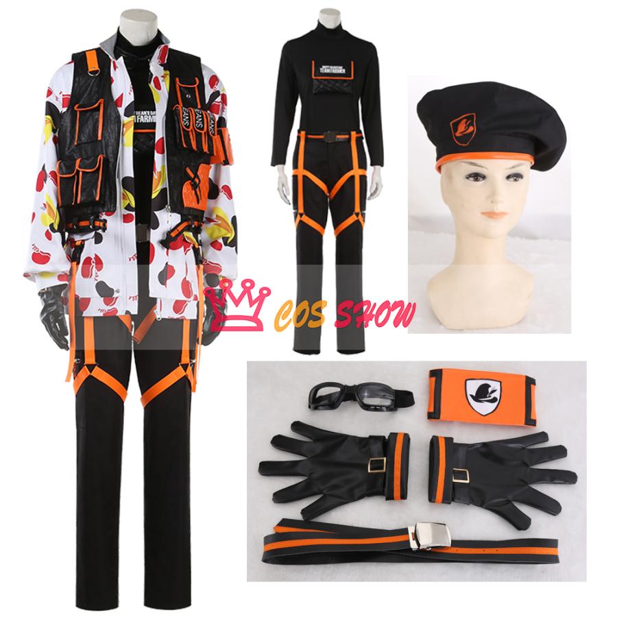 2025新品販売 ツイステッドワンダーランド ツイステ オクタヴィネル寮 フロイド・リーチ ビーンズカモ 迷彩服 コスプレ衣装 オーダーメイド製作可能 帽子付き cosplay