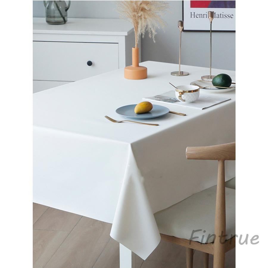 テーブルクロス 長机用 白 長方形 撥水 無地 会議テーブル イベント 展示会 デスクパッド 防水 puレザー おしゃれ ビニール 学習テーブル マット 耐熱 耐久