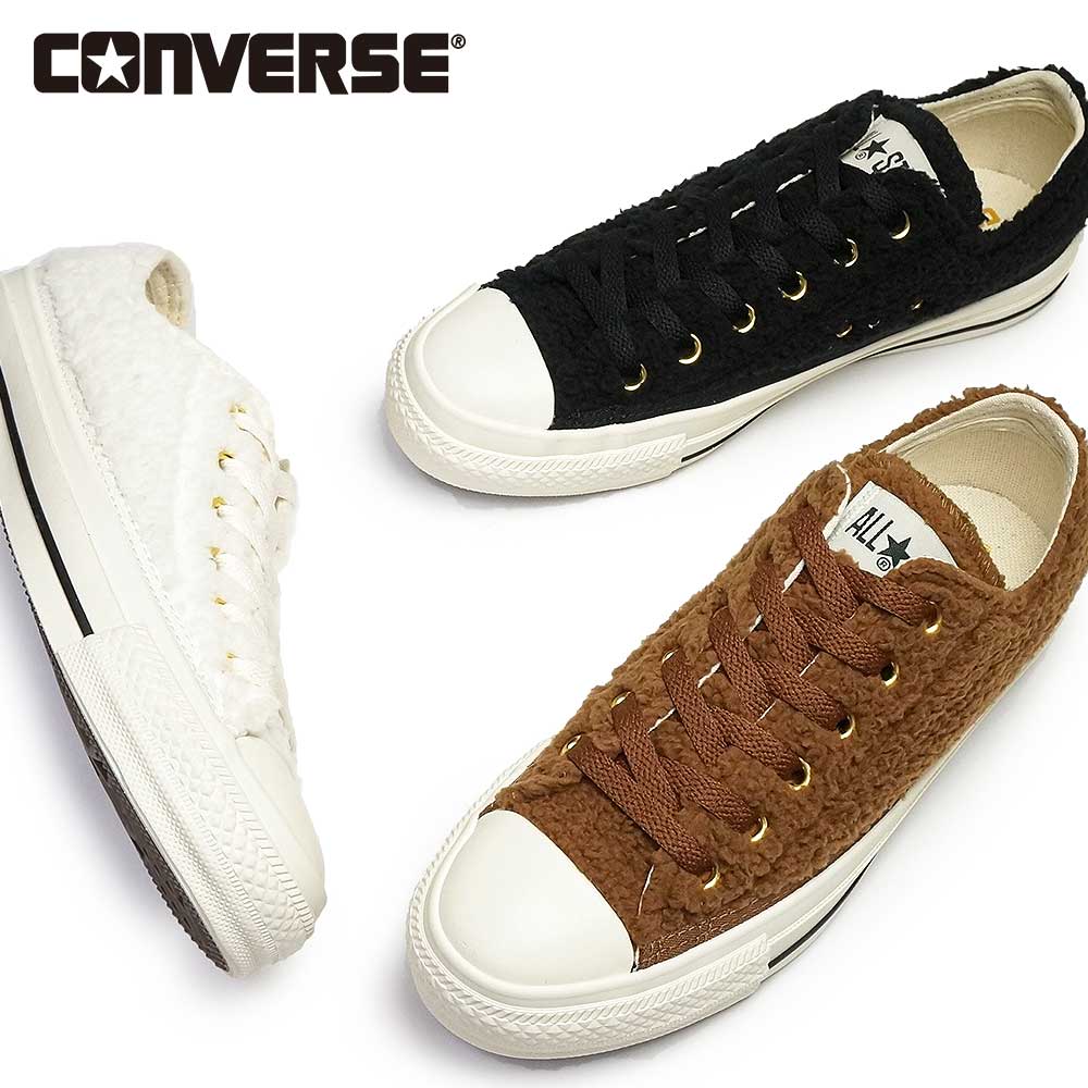 スニーカー オールスター ボア オックス ローカット レディース ふわふわ 秋冬