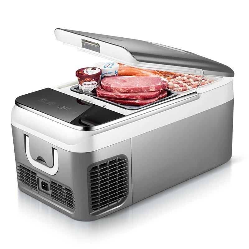 26L家庭用 冷蔵庫 大容量家庭用 冷凍庫 コンプレッサー 冷蔵庫 冷凍 アイスボックス dc12v/220v 美容品を保存する