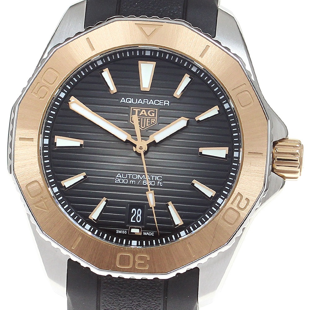 タグホイヤー TAG HEUER WBP2151 アクアレーサー プロフェッショナル 200 RGベゼル 自動巻き メンズ 良品 箱付き_824183【中古】 207,400円