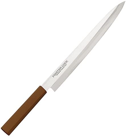 片岡製作所 マスターコック 抗菌カラー包丁 MCYK-270 柳刃包丁 27cm ブラウン