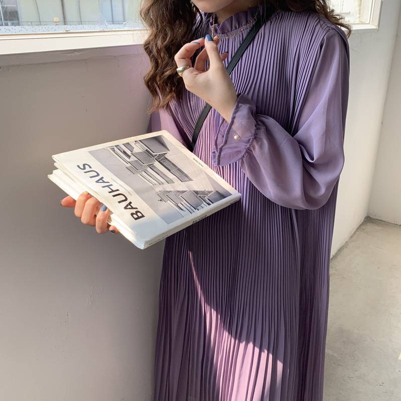 レディース ワンピース ロングワンピース 長袖 長そで ロング丈 ロング マキシ マキシ丈 ミモレ