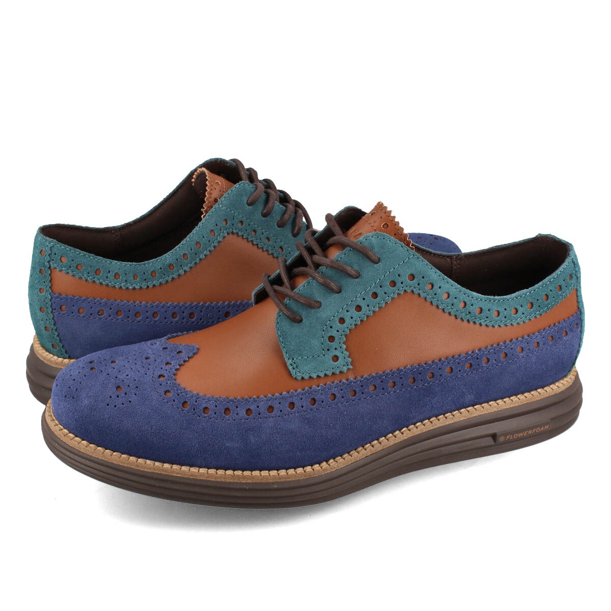 COLE HAAN ORIGINALGRAND REMASTERED LONGWING BLUE DEPTHS/BRITISH TAN/JAVA
