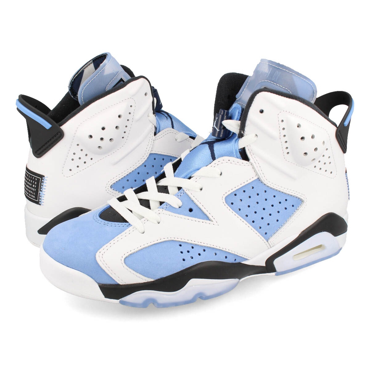 AIR JORDAN 6 RETRO UNIVERSITY BLUE/WHITE/COLLEGE NAVY/BLACK 【UNC】