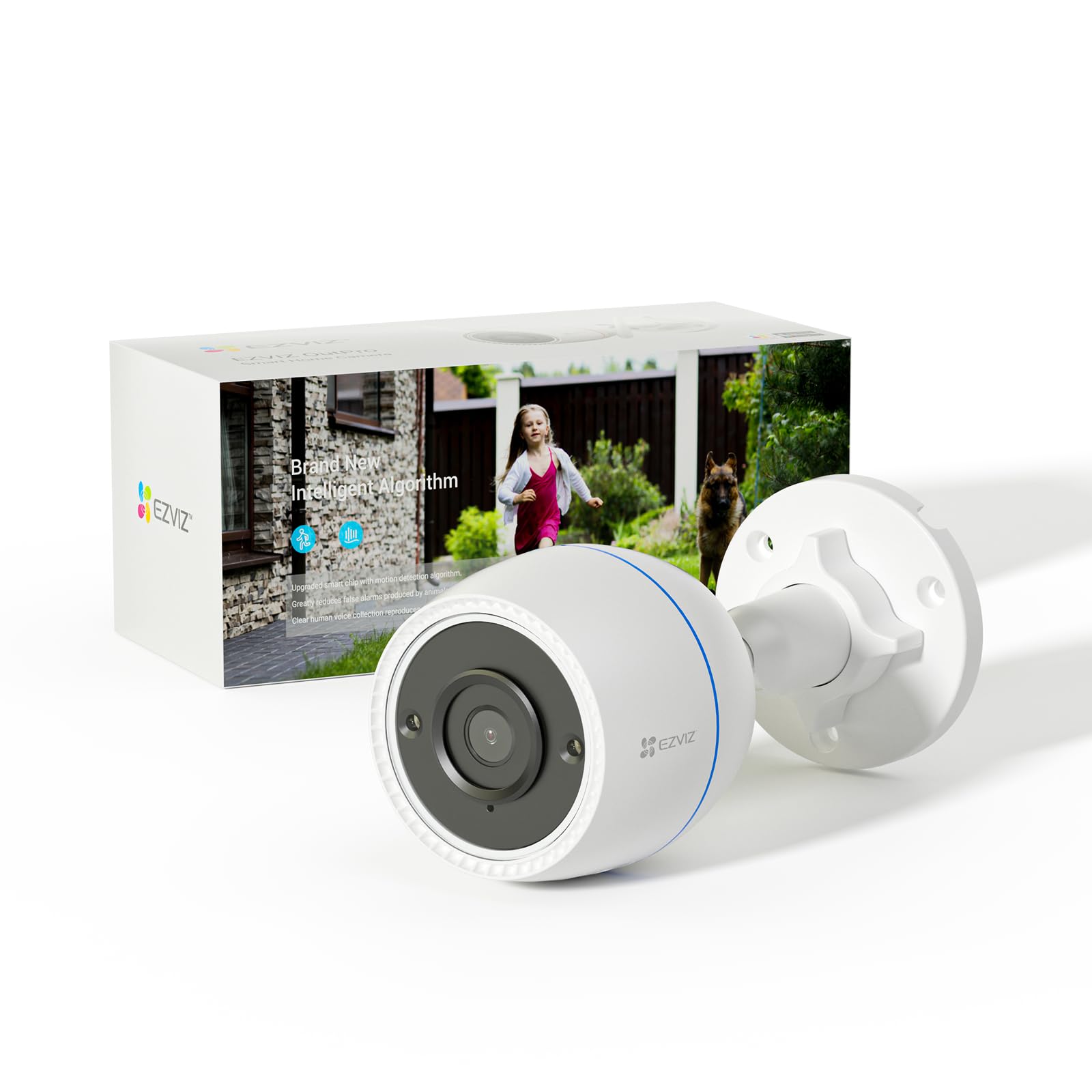 EZVIZ 防犯カメラ 屋外 24時間録画 監視カメラ IP67防水 wifi カラー暗視機能 ネットワークカメラ 有線lan接続 センサーカメラ 双方向通話 家庭用 セキュリティカメラ スマホ/i