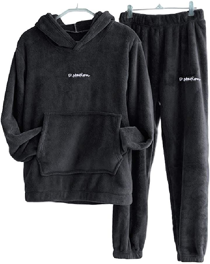 上下 セット パジャマ もこもこ ルームウェア レディース 裏起毛 パーカー あったか フード 付き 部屋着 防寒(ブラック, フリー（一般的なMLサイズ相当）)