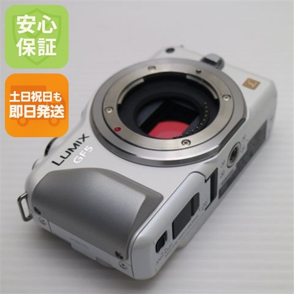 新品同様 DMC-GF5 シェルホワイト ボディ デジ1 Panasonic 128