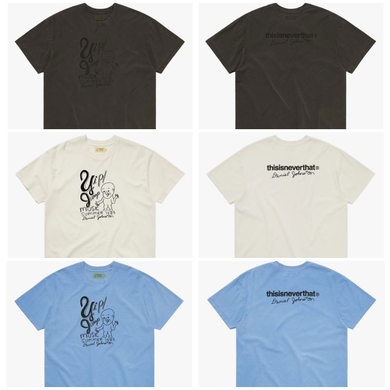【THISISNEVERTHAT】 TNT DANIEL JONNSTON YIP JUMP TEE : 3COLORS