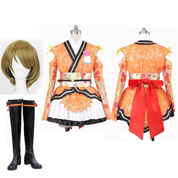 【新登場商品】小泉 花陽 浴衣 The School Idol Movie 劇場版 コスプレ衣装 Love Live ラブライブ 小泉 花陽 風 着物 浴衣 和服 豪華 コスチューム