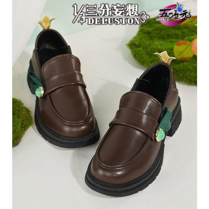 【本日限定激安格】 ハロウィン 　原神　コスプレ　ウェンティ　靴　　ブーツ