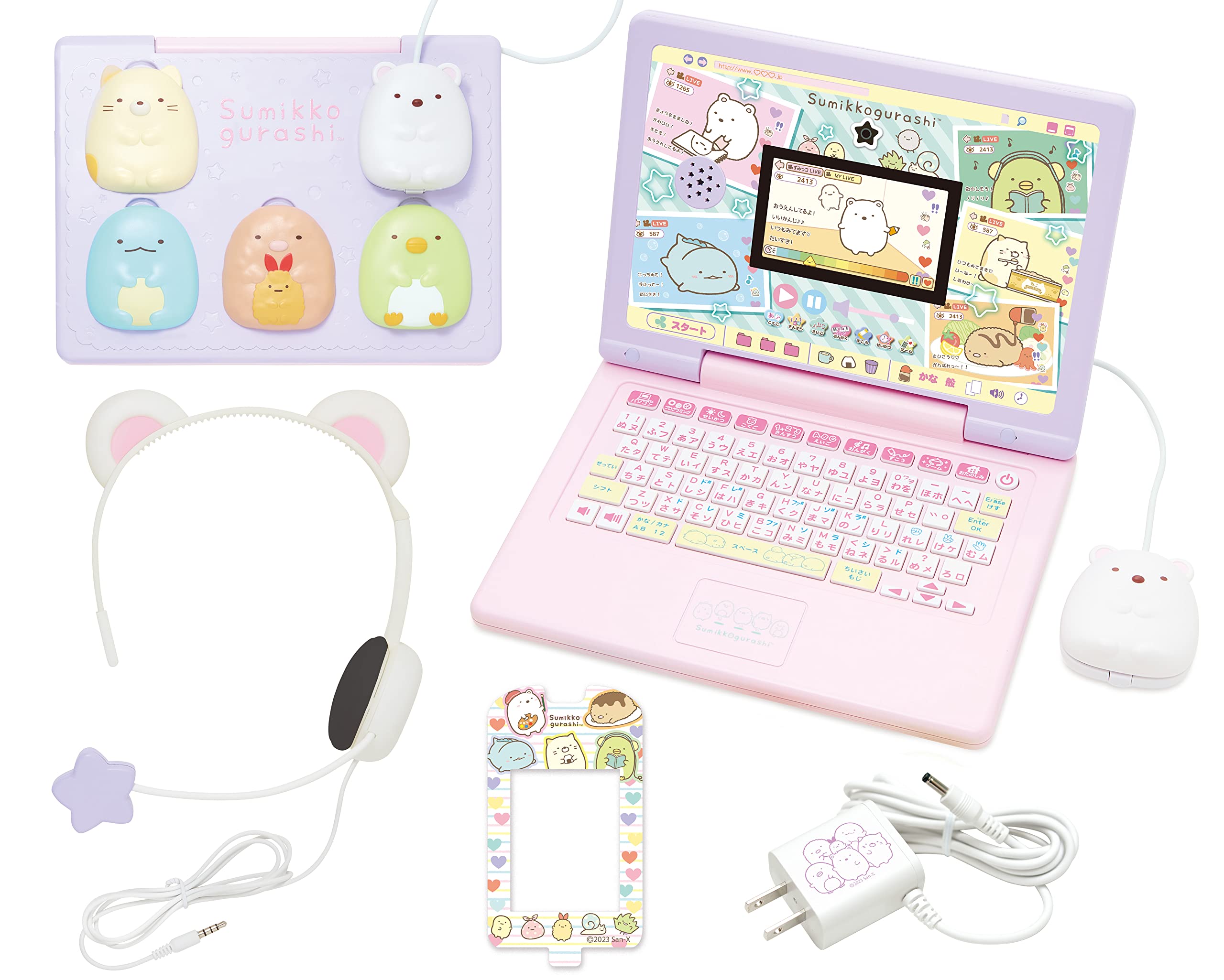 セガフェイブ(SEGA FAVE) ヘッドセットではいしん カメラもIN! マウスできせかえ! すみっコぐらしパソコン MY LIVE 15,031円