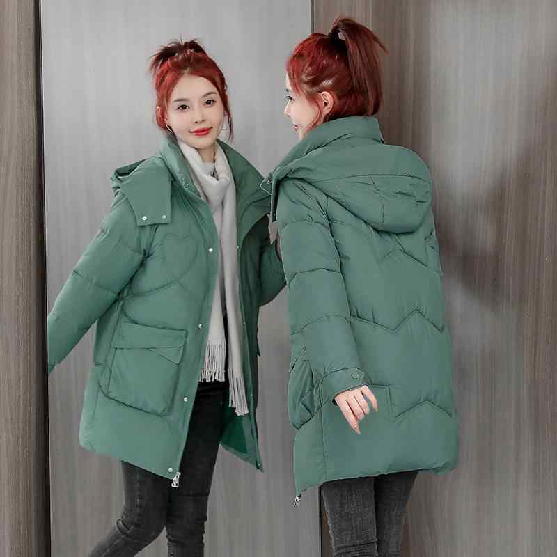 秋服 レディース ファッション オシャレ カワイイ シンプル 大人カワイイ 大きいサイズ ダウン コットン コート ミドル丈 冬服 コットンコート スリム コットン ジャケット 韓国ファッション
