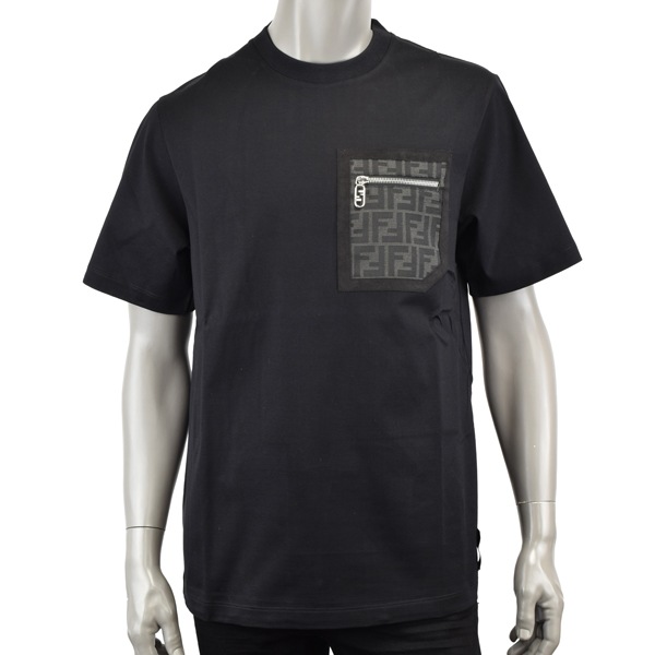 FENDI フェンディ FFジャカードポケット Tシャツ/FY1257 APM4 F0QA1