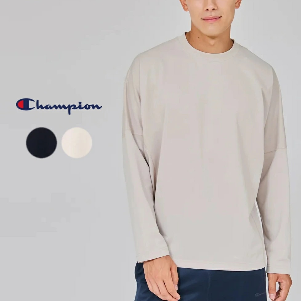 リカバリーウェア ロングスリーブTシャツ ブラック サンドベージュ C3-CS490