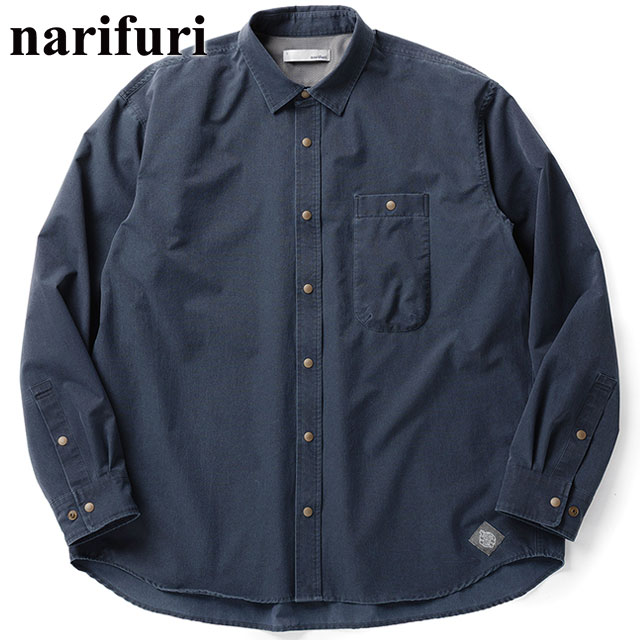 NFC ピグメントメッシュシャツ [NF4059-082] メンズ トップス 長袖 ストレッチ アウトドア カジュアル D.NAVY 正規取扱店