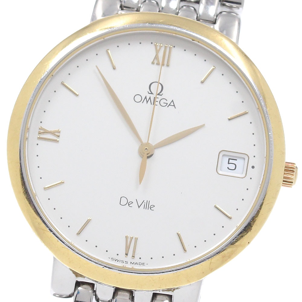 オメガ OMEGA デビル ラウンド デイト クォーツ メンズ _950454【中古】