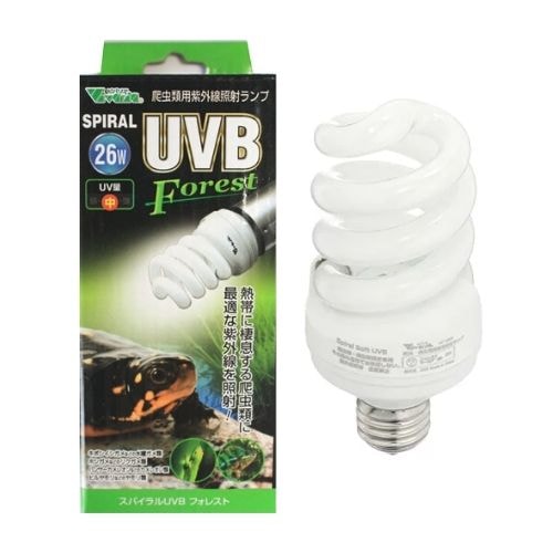 ペット用紫外線照射ランプ ビバリア スパイラル UVB フォレスト 26W【3個セット】 RP-260 爬虫類 両生類 蛍光灯型