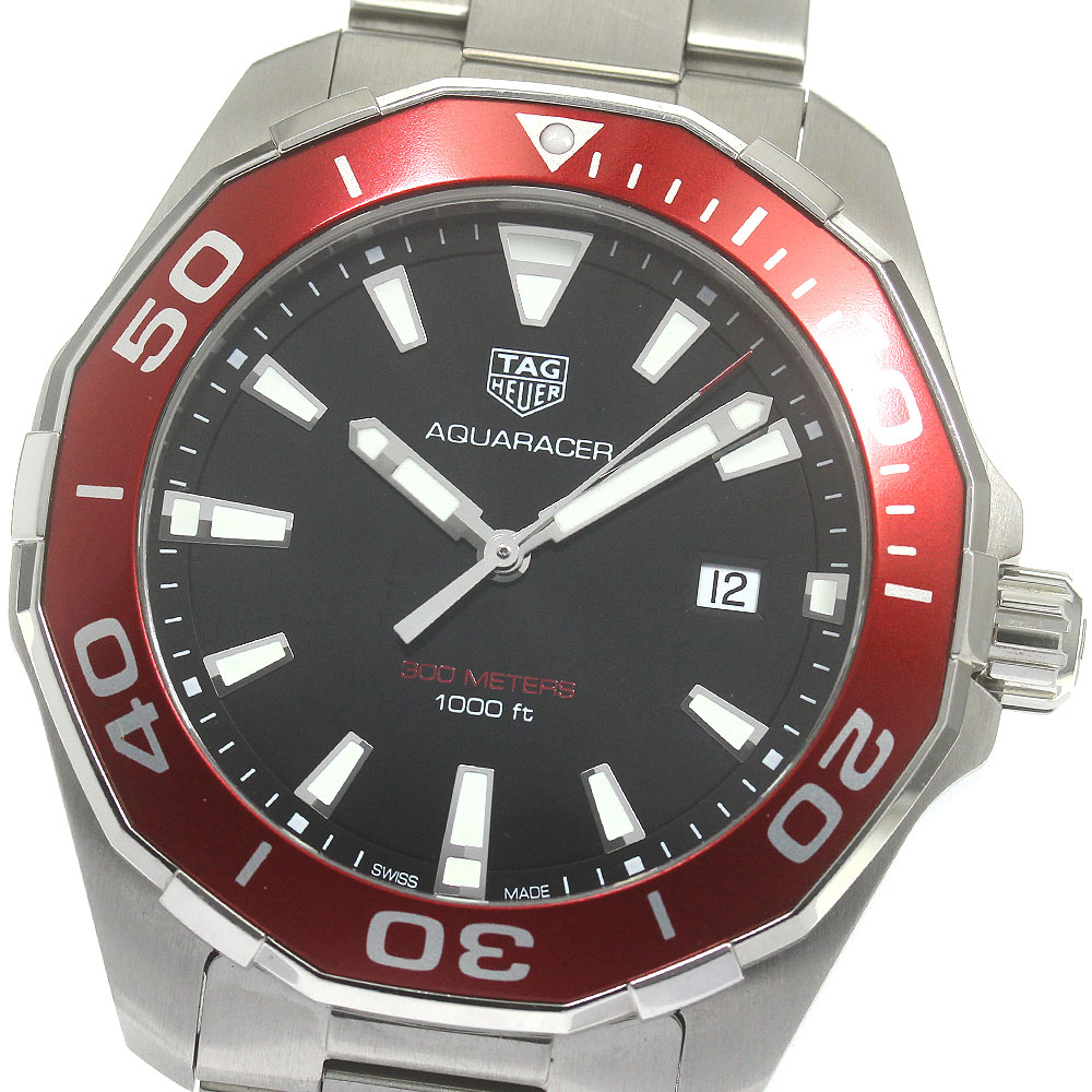 タグホイヤー TAG HEUER WAY101B アクアレーサー デイト クォーツ メンズ _850166【中古】