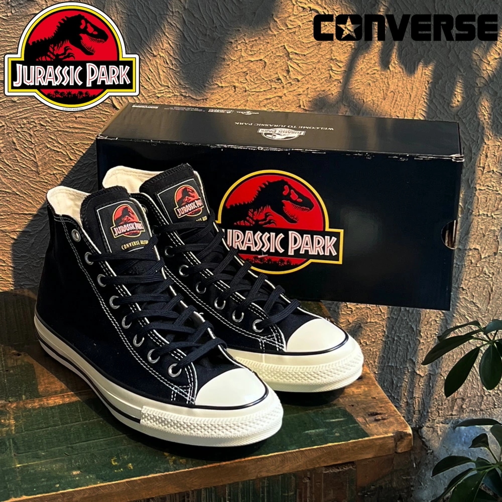 コンバース オールスター エイジド RL HI / ジュラシックパーク メンズ ハイカット スニーカー ブラック CONVERSE ALL STAR AGED RL HI 31315560