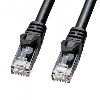 サンワサプライ 屋外用防水カテゴリ6A LANケーブル ブラック 10m KB-T6AWP-10BK