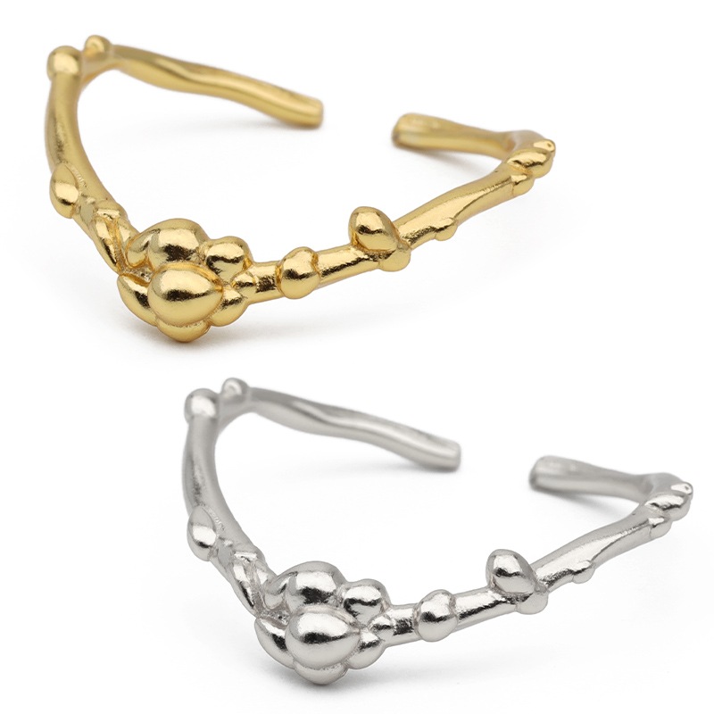 925 フラワー 華奢リング [cr500]