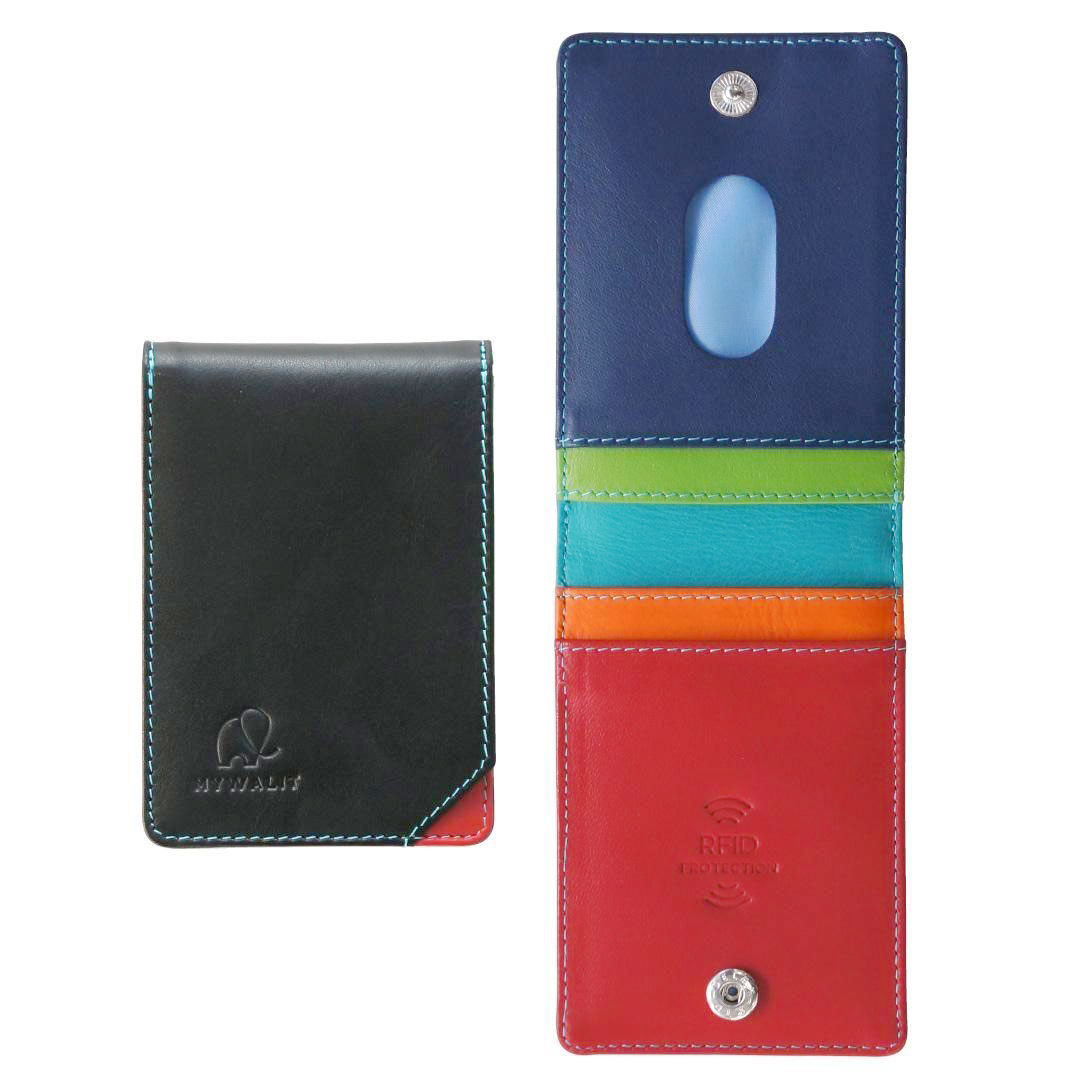 mywalit カードケース MagSafe RFID レザー MY1437 Magcard Bi-fold 牛革 スキミング防止 マグセーフ対応 iPhone